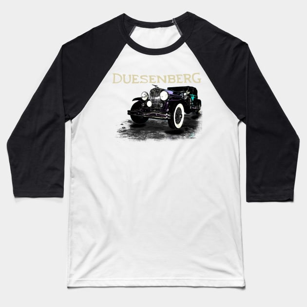 Duesenberg Car Baseball T-Shirt by OutPsyder